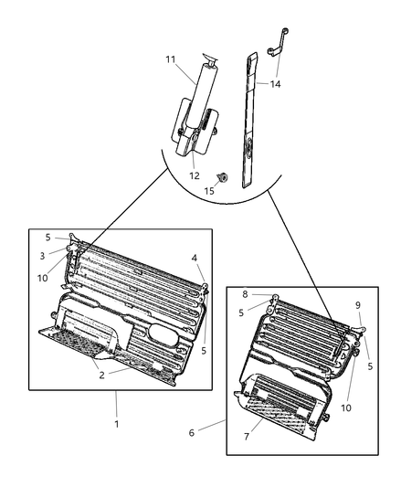 Support Rear Shelf Panel 60%