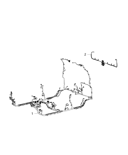 New 2020 Fits Chrysler 1500 Wiring-Body - Part # 68444004AB