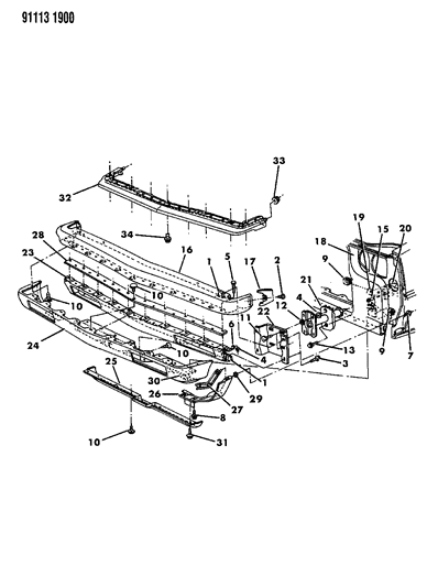 Absorber, Front (5 M.P.H.)