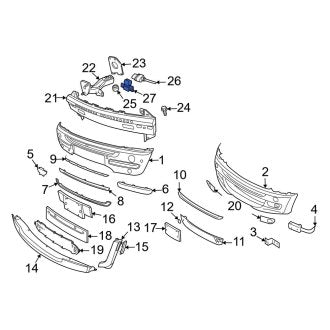 New OEM Genuine Mini, Ambient Air Temperature Sensor Bracket - Part # 51117043435