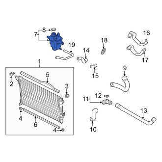 New OEM Genuine Mini, Engine Coolant Reservoir - Part # 17107509071