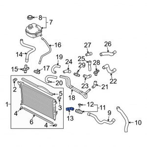 New OEM Genuine Mini, Lower Radiator Coolant Hose - Part # 17127541094