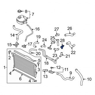 New OEM Genuine Mini, HVAC Heater Hose Connector - Part # 17127518614