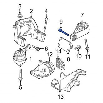 New OEM Genuine Mini, Rear Engine Mount Bolt - Part # 7119904156