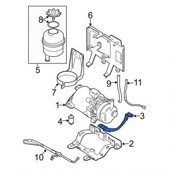 New OEM Genuine Mini, Power Steering Pump Brace - Part # 32426754449