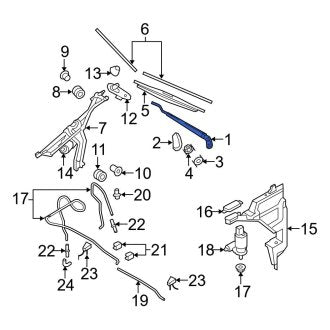 New OEM Genuine Mini, Windshield Wiper Arm - Part # 61619449970