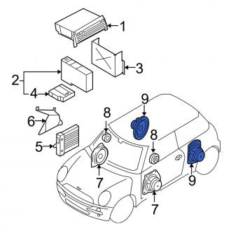 New OEM Genuine Mini, Speaker - Part # 65139142510