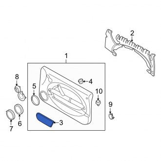 New OEM Genuine Mini, Front Left Door Armrest - Part # 51417133503