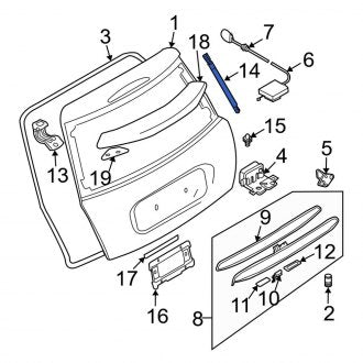 New OEM Genuine Mini, Liftgate Lift Support - Part # 41626801258