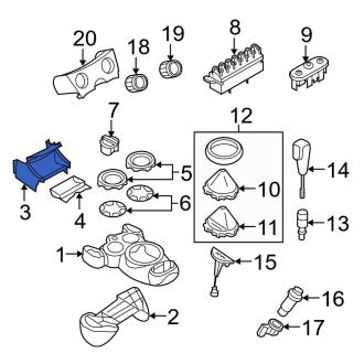 New OEM Genuine Mini, Console Compartment - Part # 51167121738