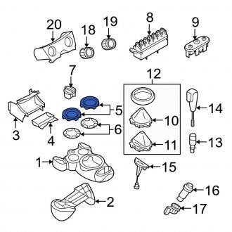 New OEM Genuine Mini, Console Cup Holder - Part # 51167127915