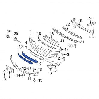 New OEM Genuine Mini, Front Lower Grille - Part # 51112751285