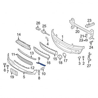 New OEM Genuine Mini, Front Left Radiator Support Air Deflector - Part # 51117188609