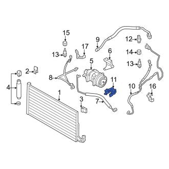 New OEM Genuine Mini, A/C Refrigerant Hose Adapter - Part # 64539224864