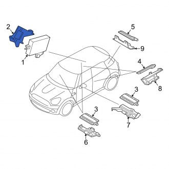 New OEM Genuine Mini, Keyless Entry Module Bracket - Part # 61352752518