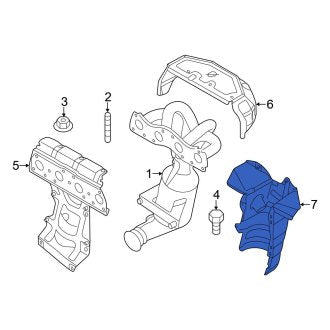 New OEM Genuine Mini, Lower Exhaust Manifold Heat Shield - Part # 18407584308