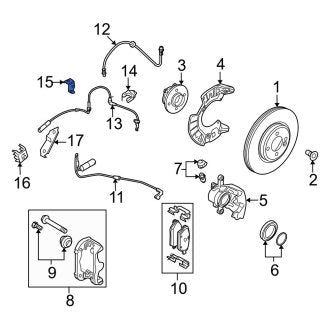 New OEM Genuine Mini, ABS Wheel Speed Sensor Bracket - Part # 34526774174