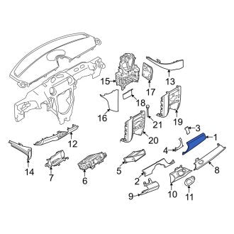 New OEM Genuine Mini, Right Instrument Panel Trim Panel - Part # 51459200349