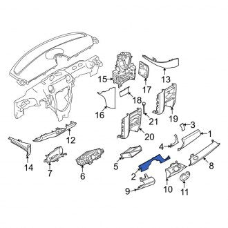 New OEM Genuine Mini, Left Instrument Panel Trim Panel - Part # 51459231883