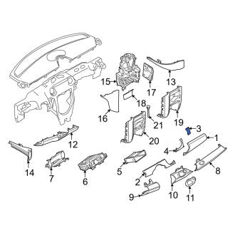 New OEM Genuine Mini, Right Instrument Panel Trim Panel - Part # 51459200329