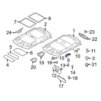 New OEM Genuine Mini, Front Interior Grab Bar - Part # 51167266530