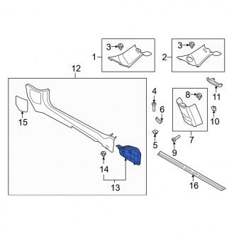 New OEM Genuine Mini, Front Left Door Sill Plate - Part # 51472756257