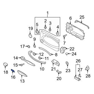 New OEM Genuine Mini, Rear Right Rearward Door Trim Molding - Part # 51422756030