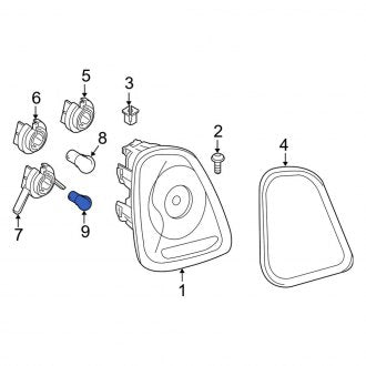 New OEM Genuine Mini, Turn Signal Light Bulb - Part # 63217176025