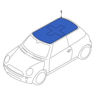 New OEM Genuine Mini, Roof Decal - Part # 51140406808