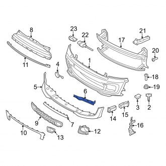 New OEM Genuine Mini, Front Left Bumper Extension - Part # 51112759333