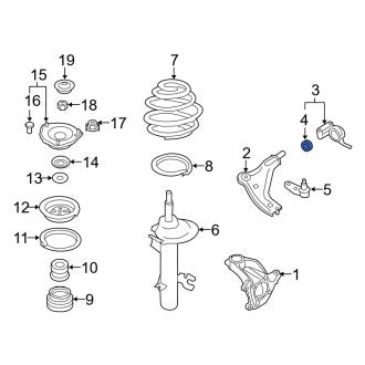 New OEM Genuine Mini, Front Suspension Control Arm Bushing - Part # 31126767530