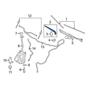 New OEM Genuine Mini, Right Windshield Wiper Arm - Part # 61619450015