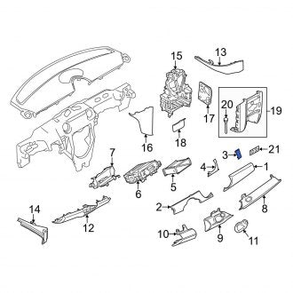 New OEM Genuine Mini, Right Upper Instrument Panel Trim Panel - Part # 51459241889