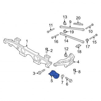 New OEM Genuine Mini, Right Suspension Trailing Arm Bracket - Part # 33306799090