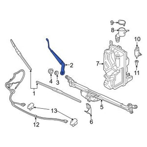 New OEM Genuine Mini, Left Windshield Wiper Arm - Part # 61619450014