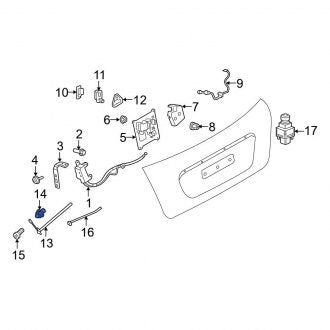 New OEM Genuine Mini, Rear Deck Lid Lift Support Stud - Part # 41007189292