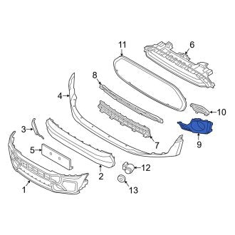 New OEM Genuine Mini, Front Lower Grille - Part # 51117370798