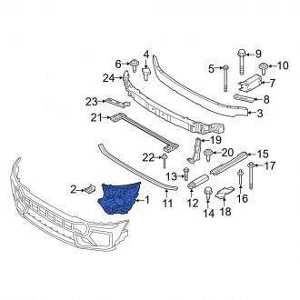 New OEM Genuine Mini, Front Left Bumper Cover Support Rail - Part # 51119477889