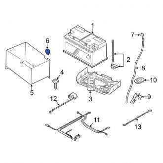 New OEM Genuine Mini, Battery Cover Grommet - Part # 12527506715