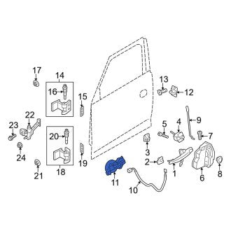 New OEM Genuine Mini, Front Right Inner Interior Door Handle - Part # 51219800938