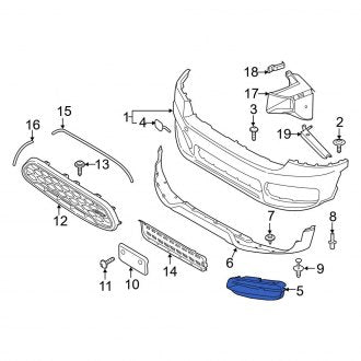 New OEM Genuine Mini, Front Lower Center Grille - Part # 51117390510