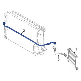 New OEM Genuine Mini, Upper Radiator Coolant Hose - Part # 17127645525