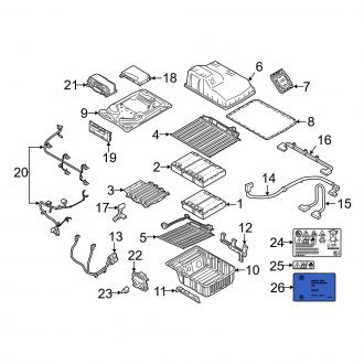 New OEM Genuine Mini, Hybrid High Voltage Information Label - Part # 61277625086