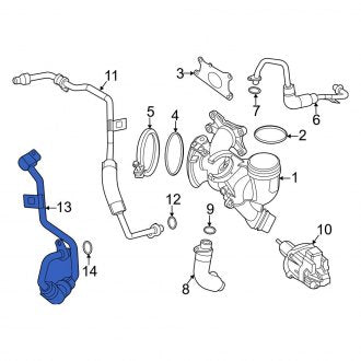 New OEM Genuine Mini, Turbocharger Coolant Line - Part # 11539488189