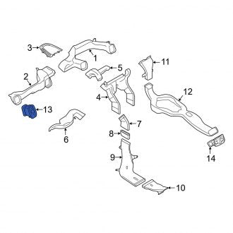 New OEM Genuine Mini, Front Outer Dashboard Air Vent - Part # 64229332764