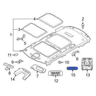 New OEM Genuine Mini, Dome Light - Part # 63319387600