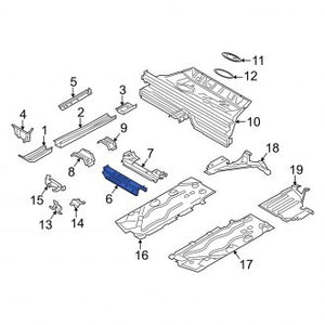 New OEM Genuine Mini, Front Right Floor Pan Crossmember - Part # 41007402170