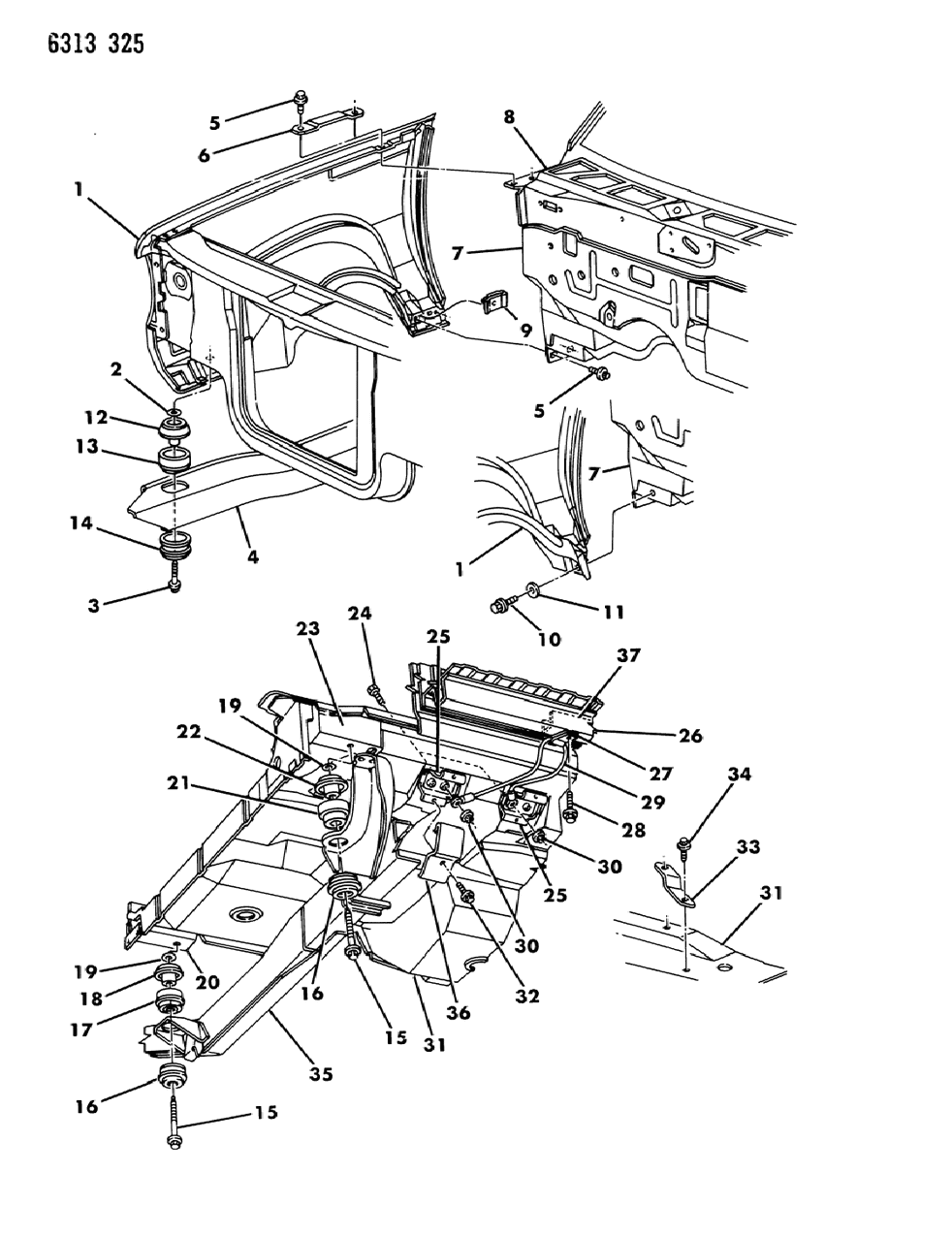 Isolator, Front Cab Compression