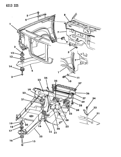 Isolator, Front Cab Compression