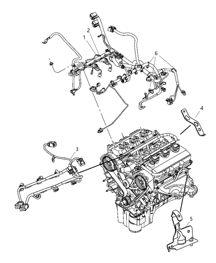New 2007-2008 Fits Chrysler Pacifica Wiring-Powertrain - Part # 4869018AG